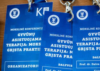 Mokslinė konferencija „Gyvūnų asistuojama terapija: mokslu grįsta praktika“.